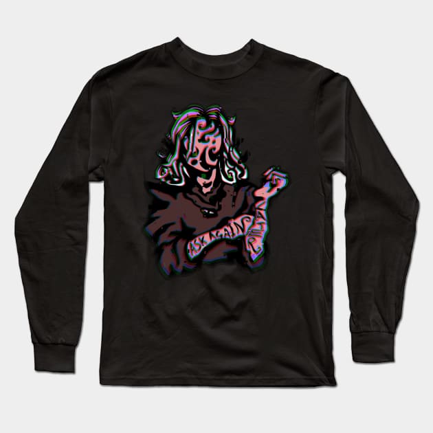 Ask Again Later. Glitchcore in Sky pink Long Sleeve T-Shirt by TheDoodlemancer